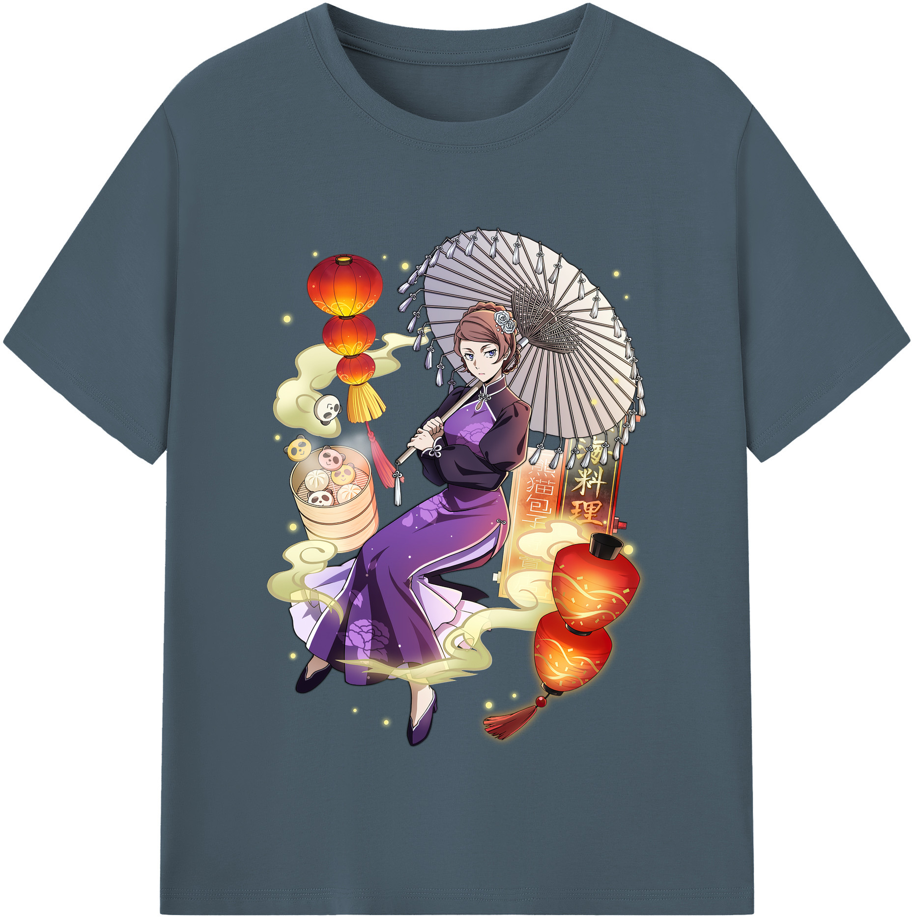 （画像用） 文豪ストレイドッグス Bungo Stray Dogs 綿100％半袖Tシャツ（フロントプリント）